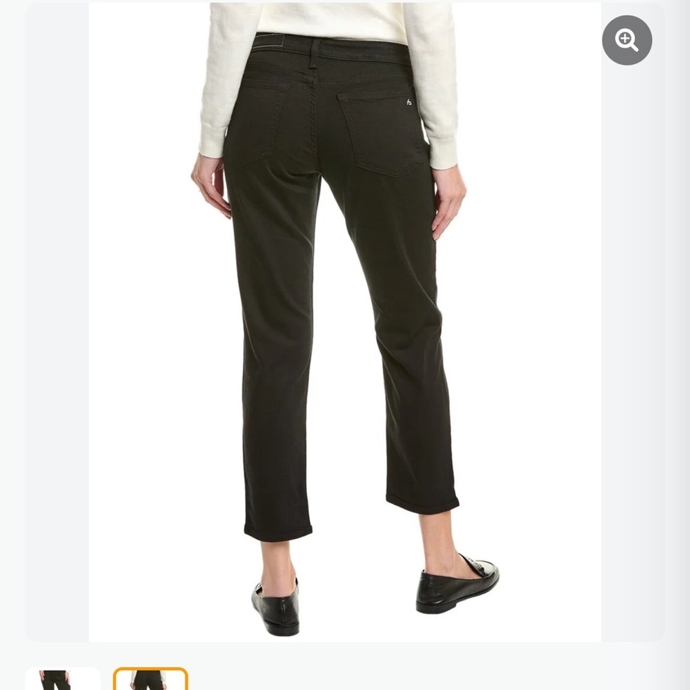 Rag & Bone Low-Rise Boyfriend Jeans Dylan Ankle Black - Picture 4 of 8